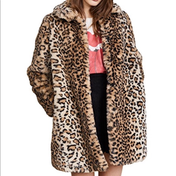 alice and olivia leopard jacket